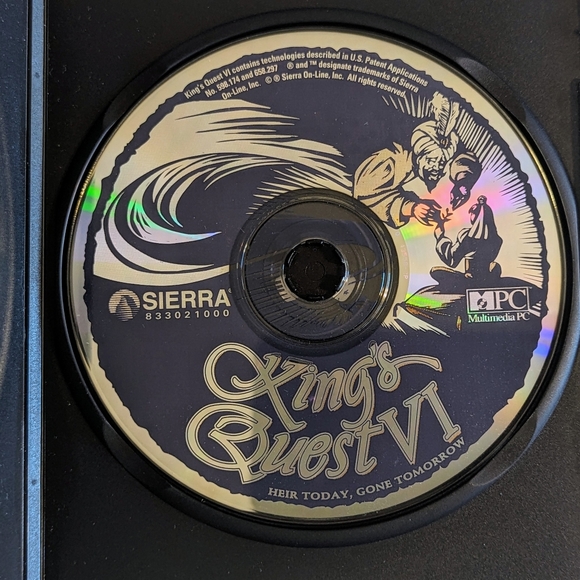 King's Quest VI ( (DISC ONLY) Heir Today, Gone Tomorrow PC, CD-ROM, Sierra 1993 - Picture 4 of 5